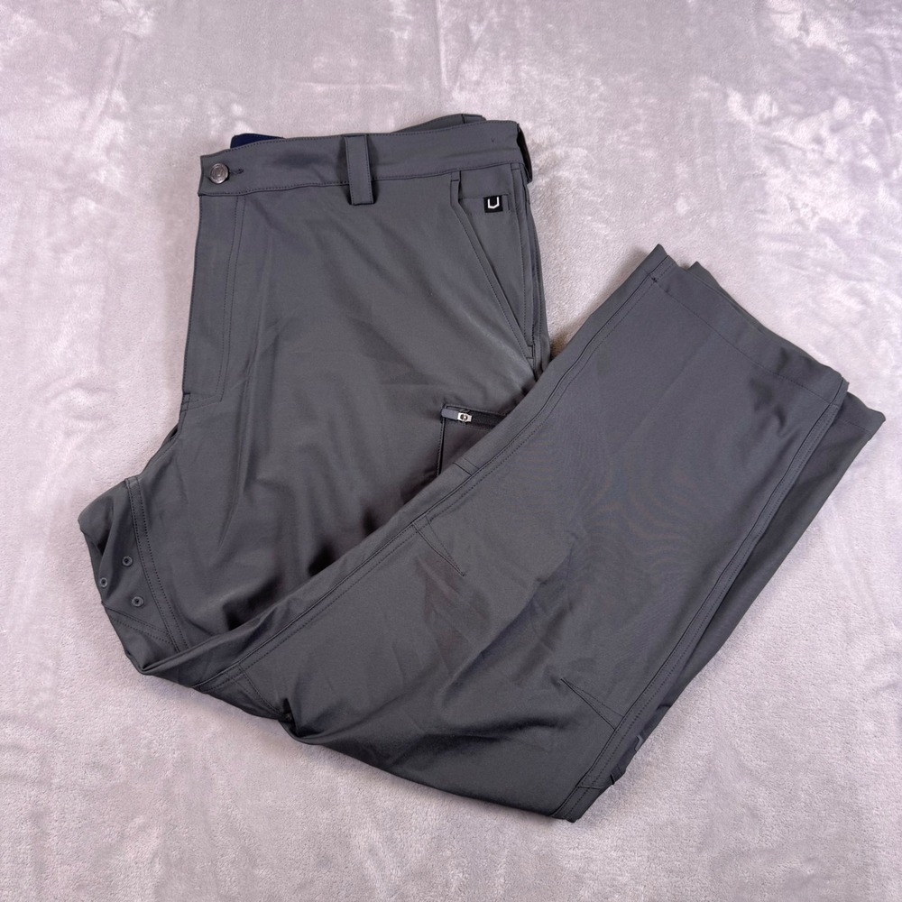 SCOTTeVEST Action Adventure Pants Mens 42x30 Gray 17 Pockets Tech Travel Utility